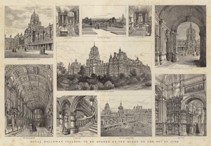 Royal Holloway College, som skal åpnes av dronningen 30. juni