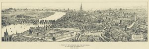 City of London og dens omgivelser i Henry VIIIs tid, fra øst