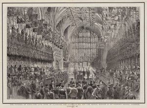 Begravelsen til HRH den avdøde hertugen av Clarence og Avondale, KG, KP, begravelsestjenesten i St George's Chapel, Windsor, 20. januar av Henry William Brewer