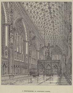 Westminster, St Stephens Chapel av Henry William Brewer