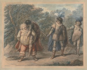 Falstaff som bærer Dead Hotspur av Henry William Bunbury