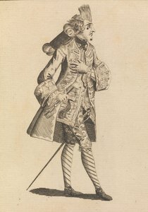 Monsieur Le Frizeur, 21. mai 1771. av Henry William Bunbury.
