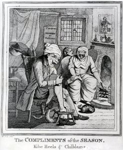 The Compliments of the Season, Kibe Heels und Chillblains, ca. 1785