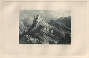 Det pittoreske og romantiske Rheinland: Altenahr slott, 1928.