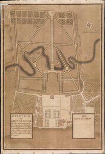 En nøyaktig plan over Greenwich Park, ca. 1700 (lerret) av Henry Wise
