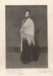 Dame med det hvite sjalet av Henry Wolf