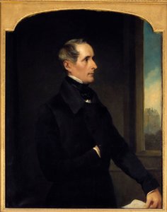 Portrett av Alphonse de Lamartine (1790-1869) poet og politiker Maleri av Henry Phillips (1820-1868) 1848 Søn. 1,17x0,9 m Paris,
