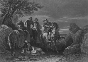 Hugh ONeill, jarl av Tyrone, og hans tilhengere forlater Ulster til det europeiske fastlandet under jarlenes flukt, 4. september 1607