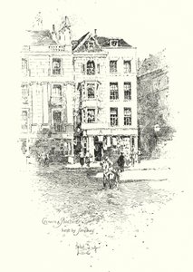 Crown and Anchor, holdt av Thomas Simpkin, The Strand, London (litho) av Herbert (after) Railton