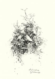 Sommerhuset, ved Streatham, i 1773 (litho) av Herbert (after) Railton