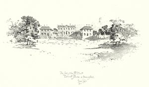 Setet til Edmund Burke, Beaconsfield (litho) av Herbert (after) Railton