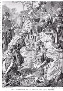 The Submission of Guthrum til kong Alfred, illustrasjon fra 