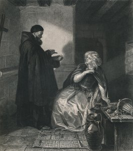 Juliet in the Cell of Friar Lawrence Romeo and Juliet, c1870
