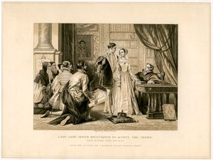 Lady Jane Grays motvilje mot å akseptere kronen, 1800-tallet