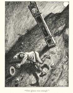 Ingoldsby Legends: «Se på klokken!» (litografi) av Herbert Cole