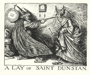 Ingoldsby-legender: En sang om Saint Dunstan (lito) av Herbert Cole