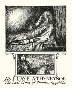 Ingoldsby Legends: As I Laye A-thynkynge (litho) av Herbert Cole