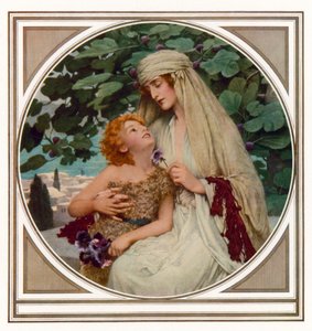 A Morning in Galilea (farge litho) av Herbert Gustave (after) Schmalz