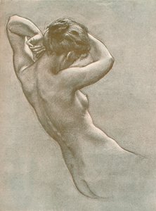 Studie for Prospero Summoning Nymphs and Deities, c1902, 1903 av Herbert James Draper