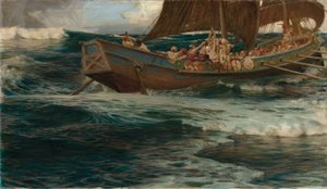 Sjøgudens vrede av Herbert James Draper