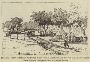 Ismailia, New Military Railroad fra landingsstadiet til jernbanestasjonen