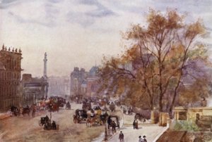 Whitehall (farge litho) av Herbert Menzies (after) Marshall