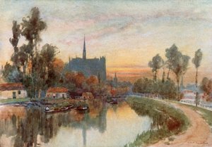 Kveld på Somme ved Amiens av Herbert Menzies Marshall