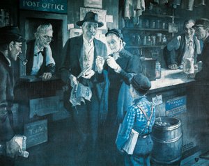 Brilleleverandøren på slutten av 1800-tallet, reklame for American Optical Company av Herbert Morton Stoops