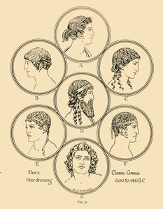 Herrefrisør - Klassisk Hellas 600 til 146 f.Kr., 1924.