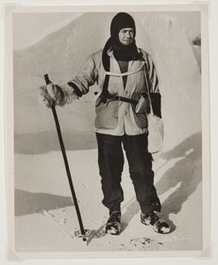 Kaptein Scott (1868-1912) under Terra Nova-ekspedisjonen (1910-13) til Sydpolen (bromidtrykk) av Herbert Ponting