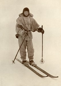 Kaptein Scott på Ski, c19101913, 1913 av Herbert Ponting