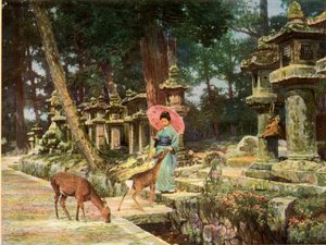 Nara, hjertet av det gamle Japan, 1910.