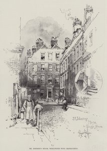 Dr. Johnsons hus, truet med ødeleggelse av Herbert Railton