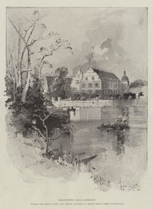 Kranichstein, nær Darmstadt, hvor storhertugen og storhertuginnen av Hessen tilbringer bryllupsreisen av Herbert Railton