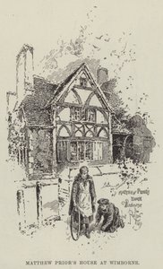 Matthew Priors hus i Wimborne av Herbert Railton