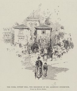 The Pines, Putney Hill, boligen til Mr Algernon Swinburne av Herbert Railton