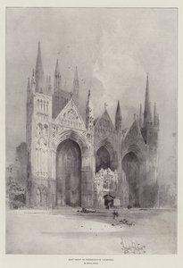 Vestfronten til Peterborough katedral