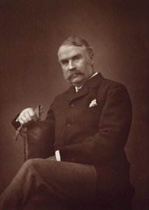 Portrett av Sir William Schwenck Gilbert 1836-1911. av Herbert Rose Barraud
