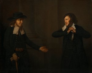Shylock og Tubal fra "The Merchant of Venice" av Herbert Stoppelaer