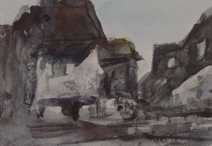 En gruppe hus av Hercules Brabazon Brabazon