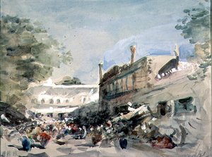 Gatescene i Delhi av Hercules Brabazon Brabazon