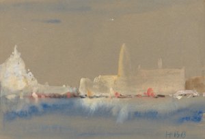 Salutten og Dogepalasset fra Bacino di San Marco. av Hercules Brabazon Brabazon