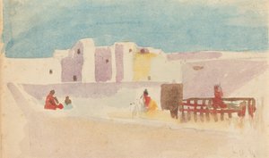 Murene til en nordafrikansk by. av Hercules Brabazon Brabazon