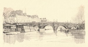 Pont Neuf sett fra slusene, 1915