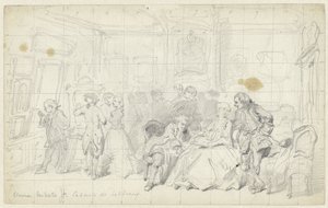 Kunstverdi i et gammelt nederlandsk hus Cabinet de tableaux (tittel på objekt) av Herman Frederik Carel ten Kate