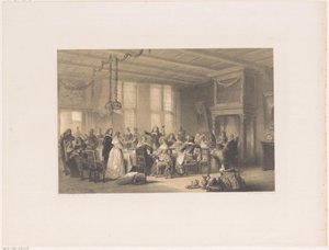 Skål ved et bryllupsmiddag på det syttende århundre av Herman Frederik Carel ten Kate