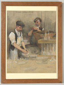 Glassfabrikken i Leerdam: overflatesliping