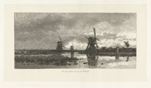 Landskap med vindmøller av Herman Löwenstam
