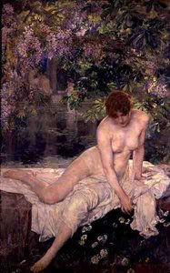 After the Bath (olje på lerret)