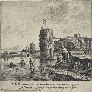 Våren, 1650 av Herman the Younger Saftleven